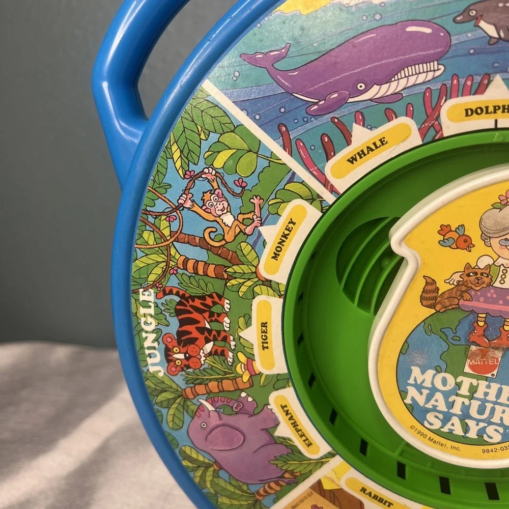 1989 VINTAGE MATTEL SEE 'N SAY MOTHER NATURE SAYS TOY TESTED WORKS